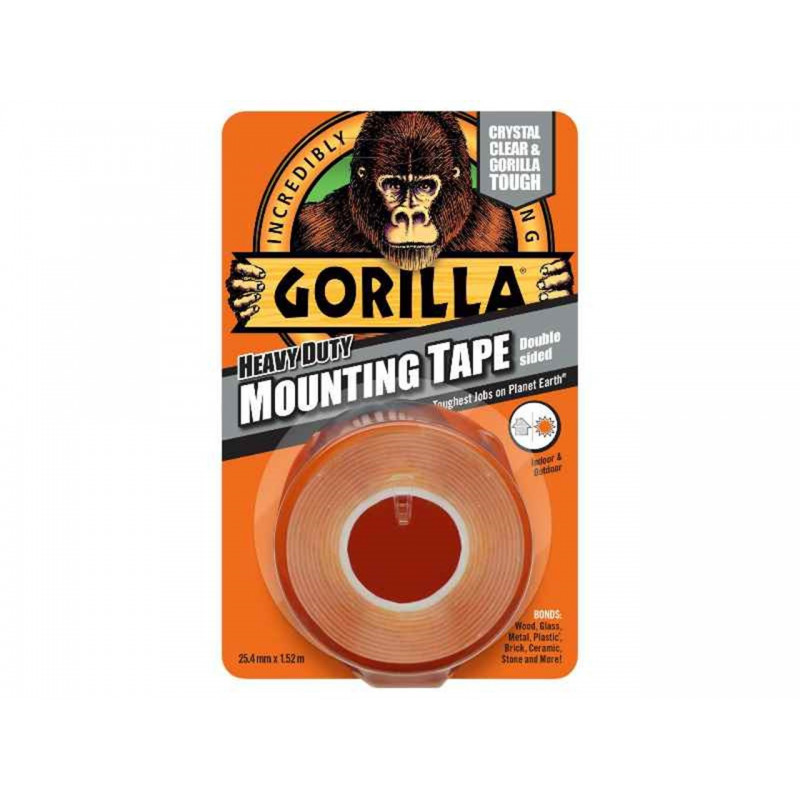 Gorilla Mounting Tape Clear 1.5m Express Electrical